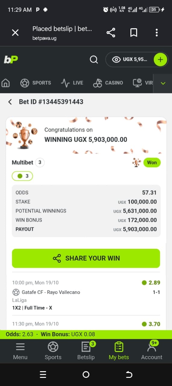 Won Ticket