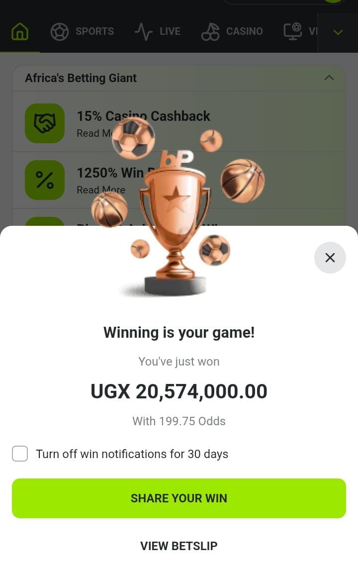 Won Ticket