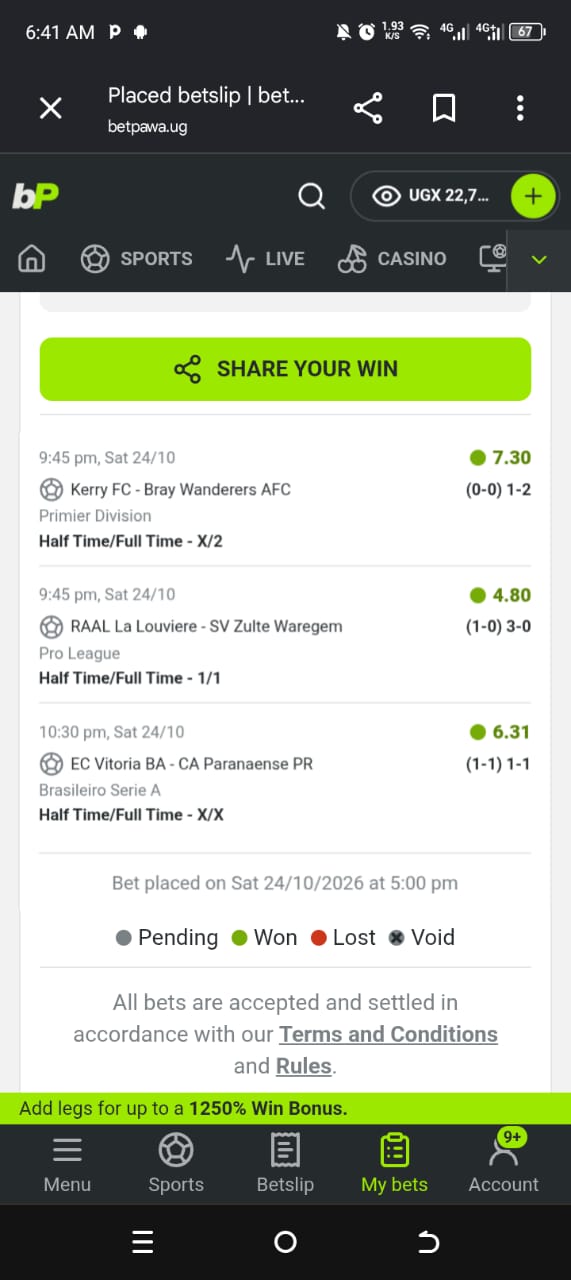 Won Ticket